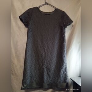 W118 by Walter Barker little black lace overlay inline mini dress